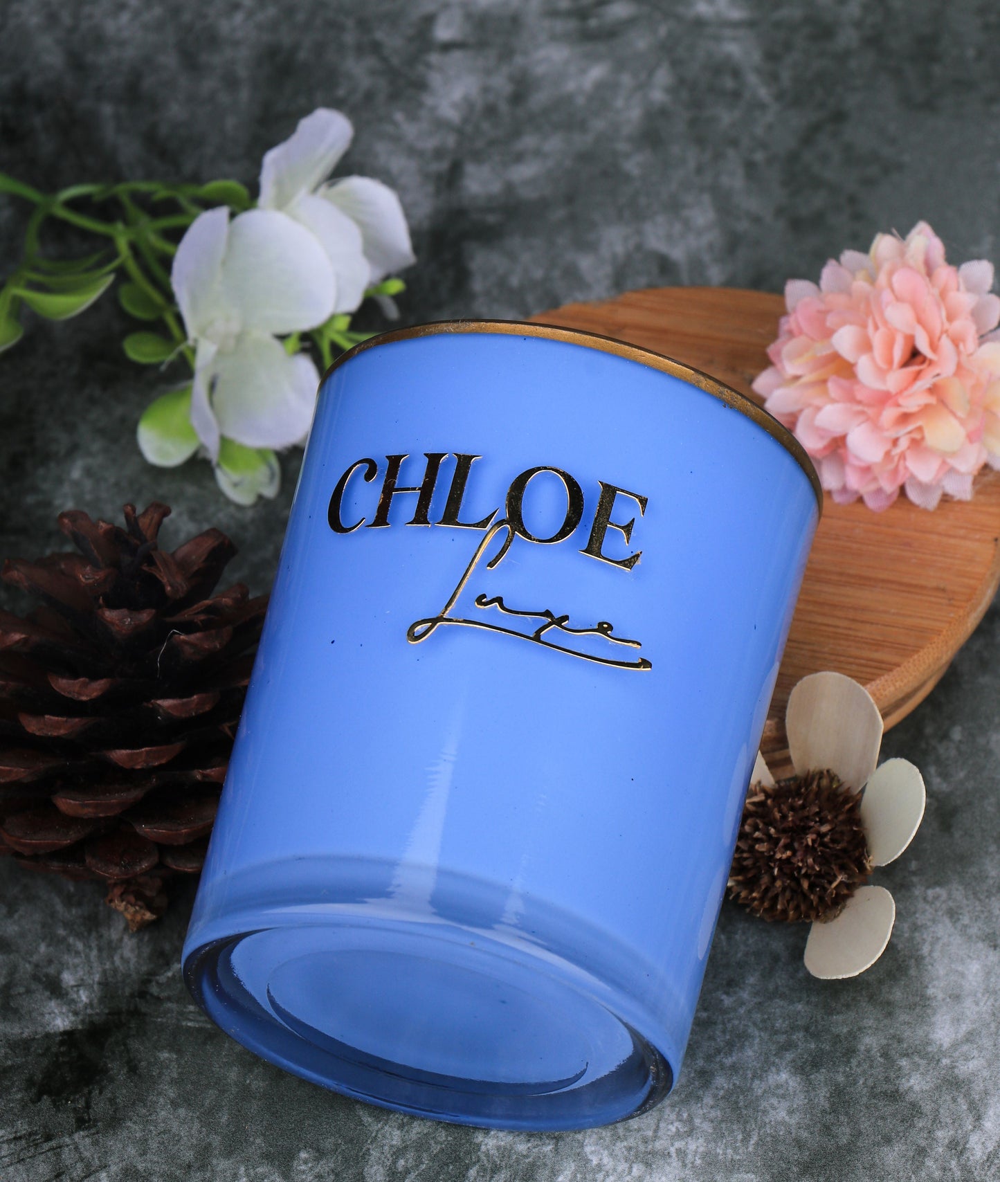 Sparkling Gold - Sky Blue - Chloeluxe